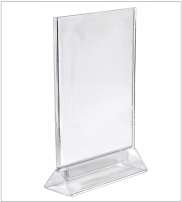 suport plastic turnat pentru meniu