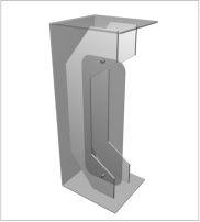 pupitru din plexiglas