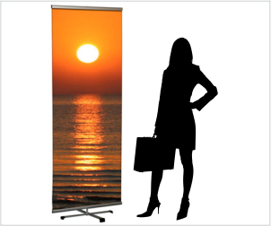 cross banner display